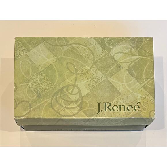 J.Renee Mary-LPBLK Mary Lizard Print Women's 7.5M Square Toe 2.5” Heels Black - Picture 7 of 12